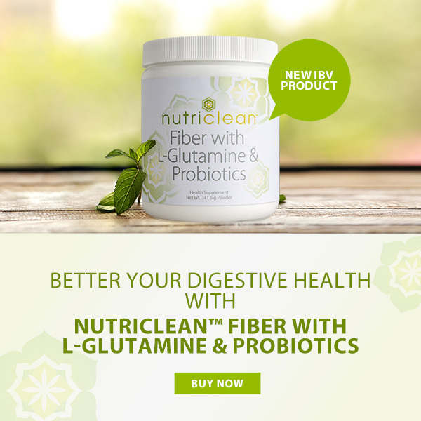 better your digestive health with NutriClean™ Fiber with L-Glutamine & Probiotics buy now new IBV product