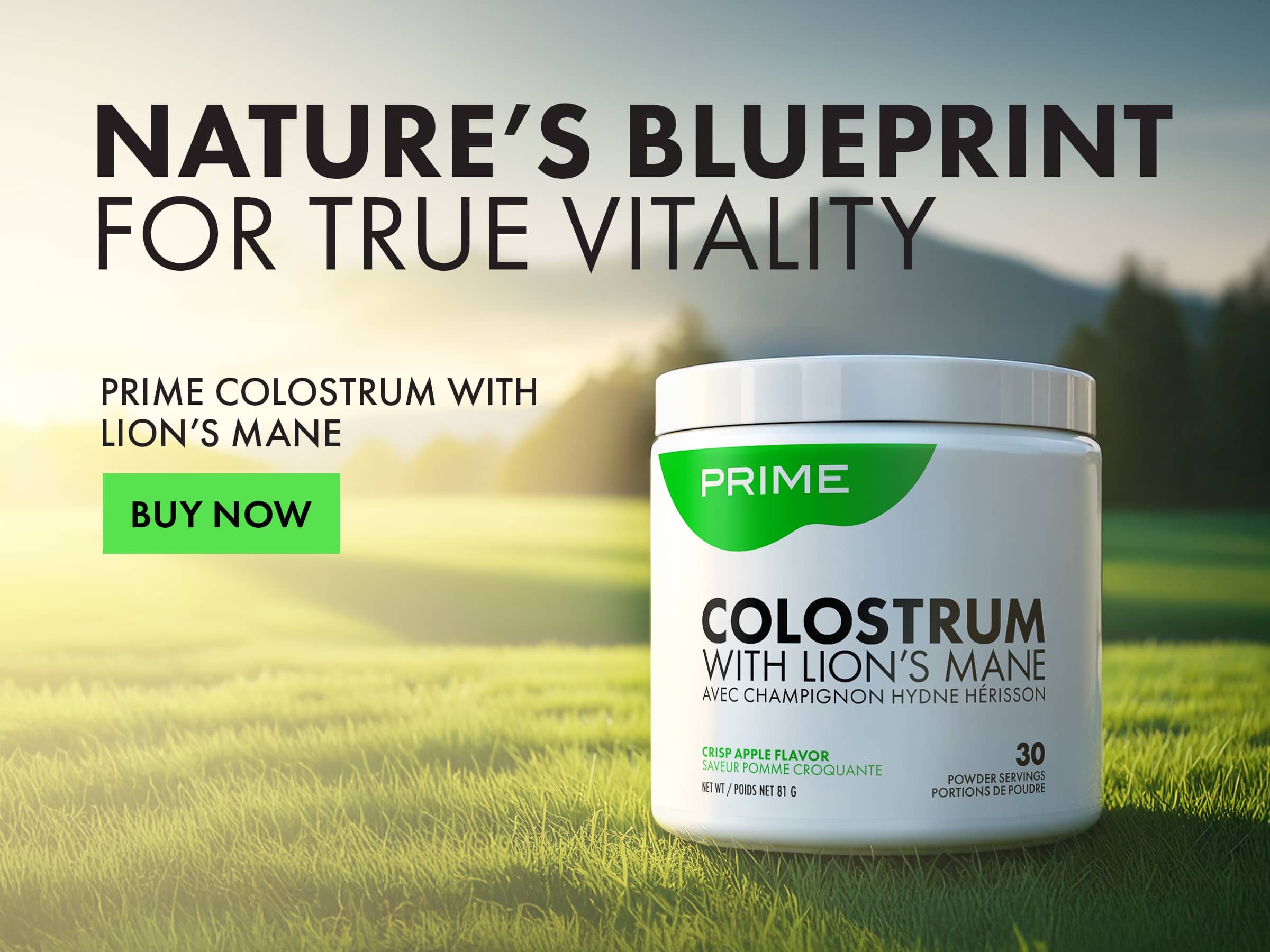 Prime™ Colostrum with Lion's Mane