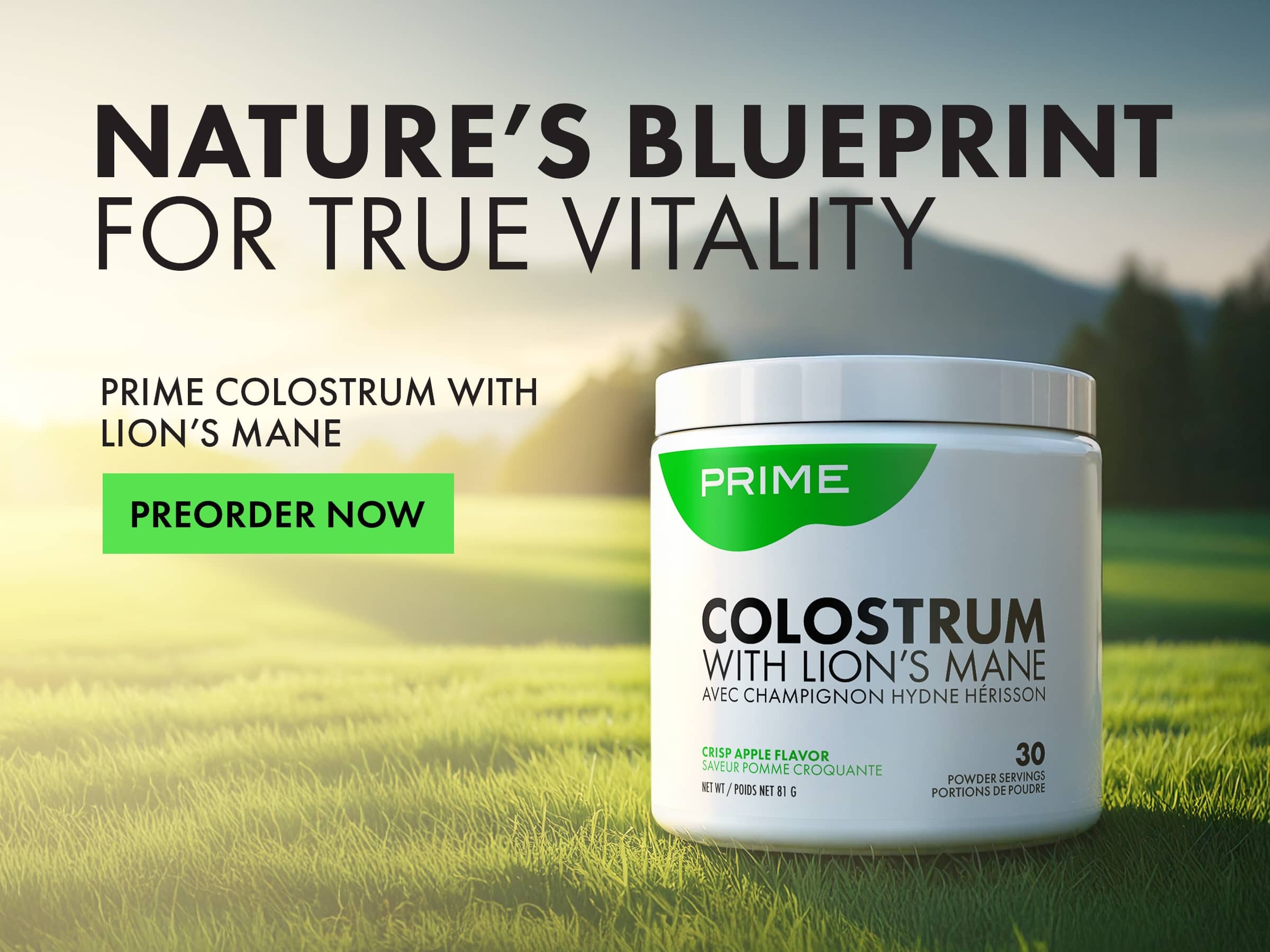 Prime™ Colostrum with Lion's Mane