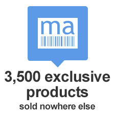 3,500 exclusive products sold nowhere else