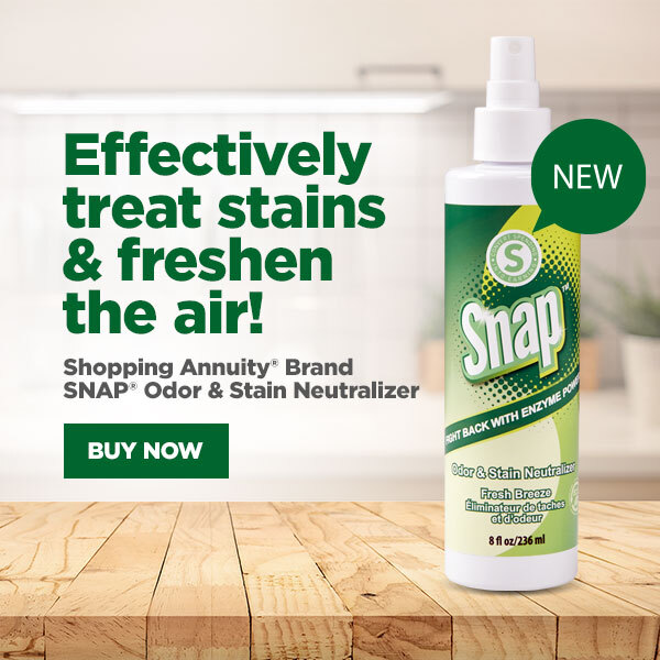 Effectively treat stains and freshen the air! Buy Now Shopping Annuity Brand® SNAP® Odor & Stain Neutralizer – Fresh Breeze New