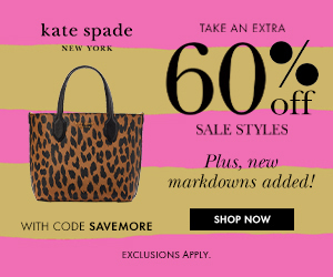 Kate Spade. Take an Extra 60% off sale styles. Plus new markdowns added! with code: savemore. Shop Now. Exclusions apply.