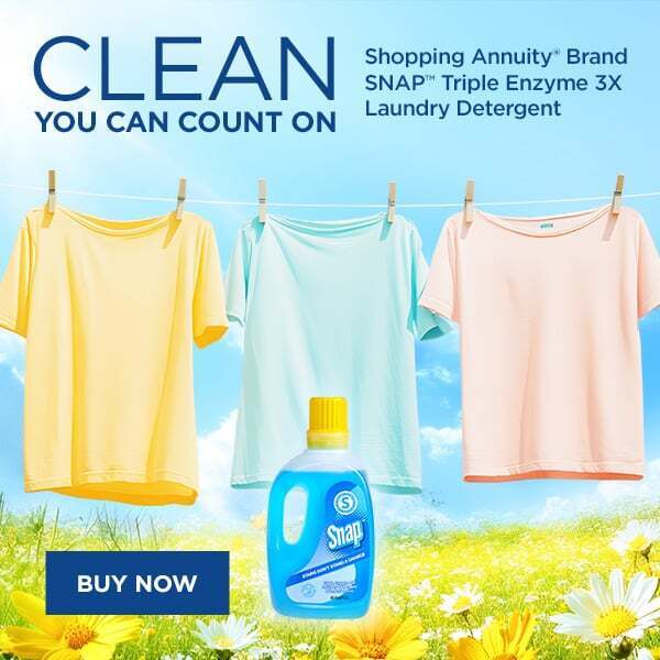 Clean you can count on. Shopping Annuity Brand SNAP™ Triple Enzyme 3X Laundry Detergent buy Now