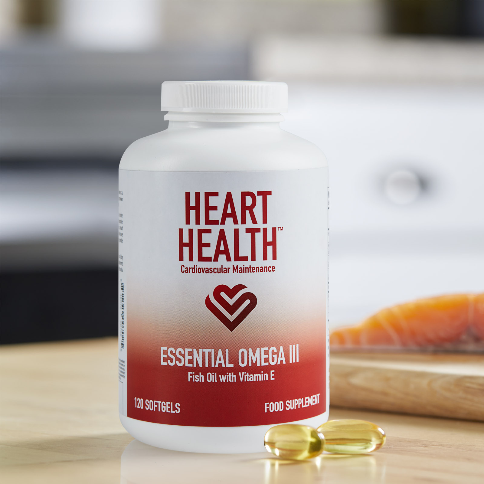 Heart Health Essential Omega III Fish Oil With Vitamin E