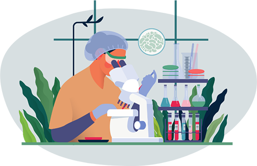 Scientist in lab