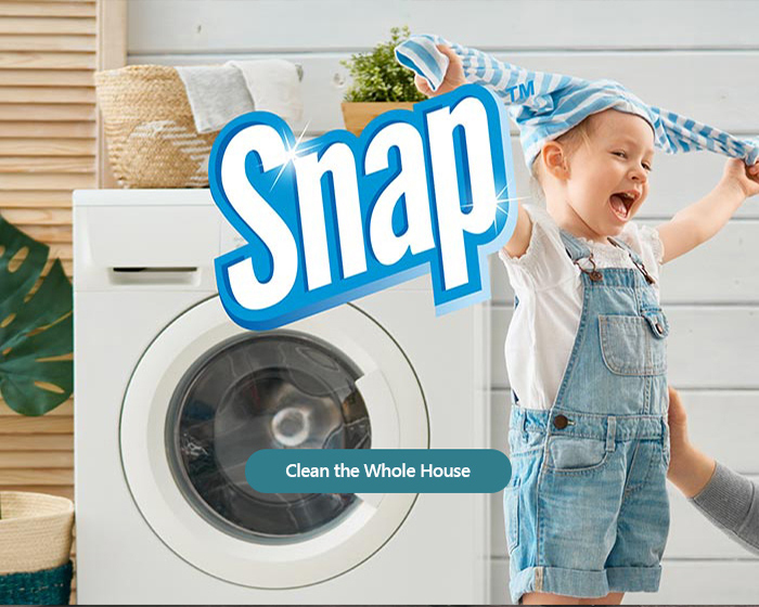 SNAP. Clean the whole house.