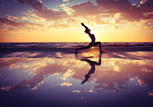 yoga on the beach