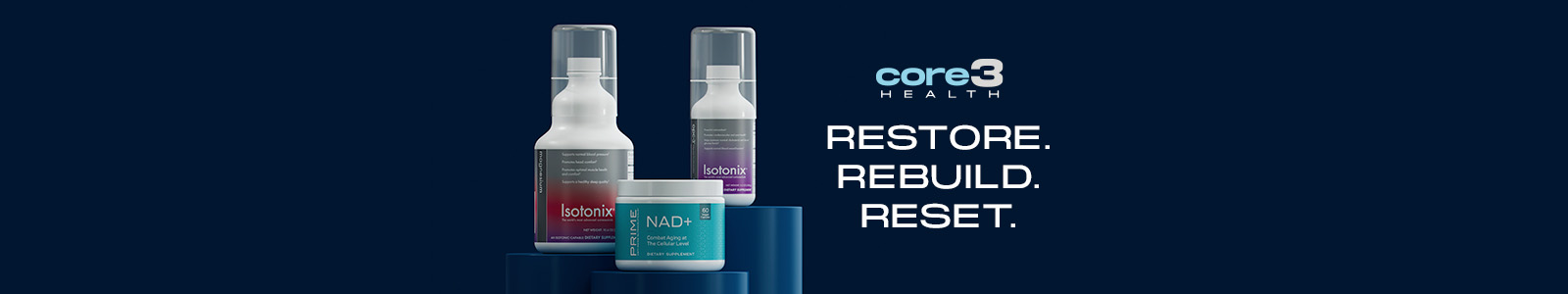 core 3 health. restore. rebuild. reset.